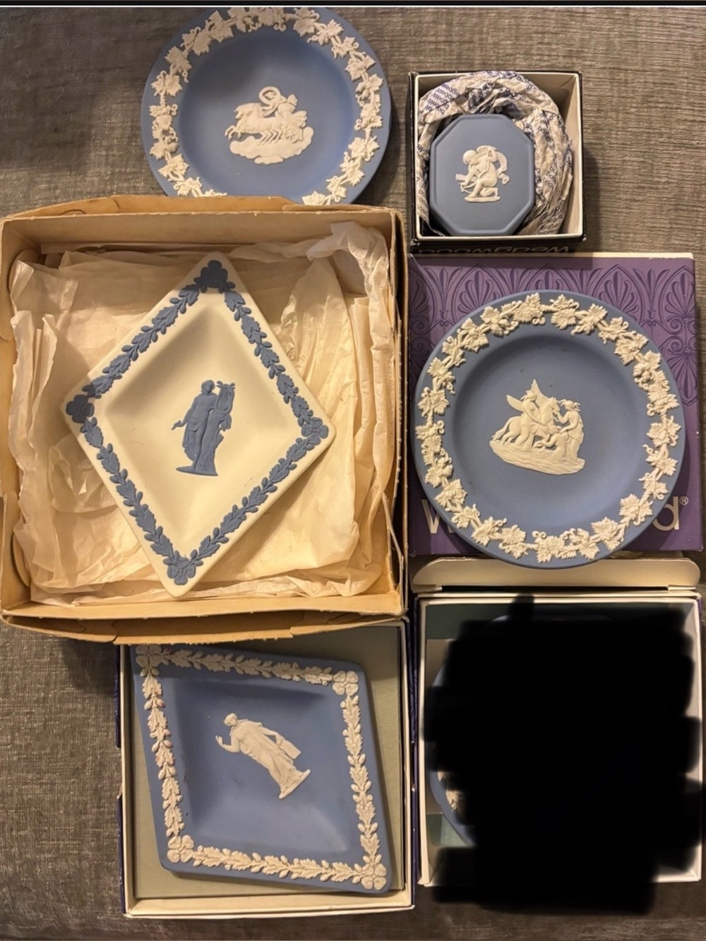 Wedgwood Blue and White Jasperware Accent Plate Collection